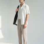 Hipland The Nara Beach Trouser - Stone Taupe - view 7 view