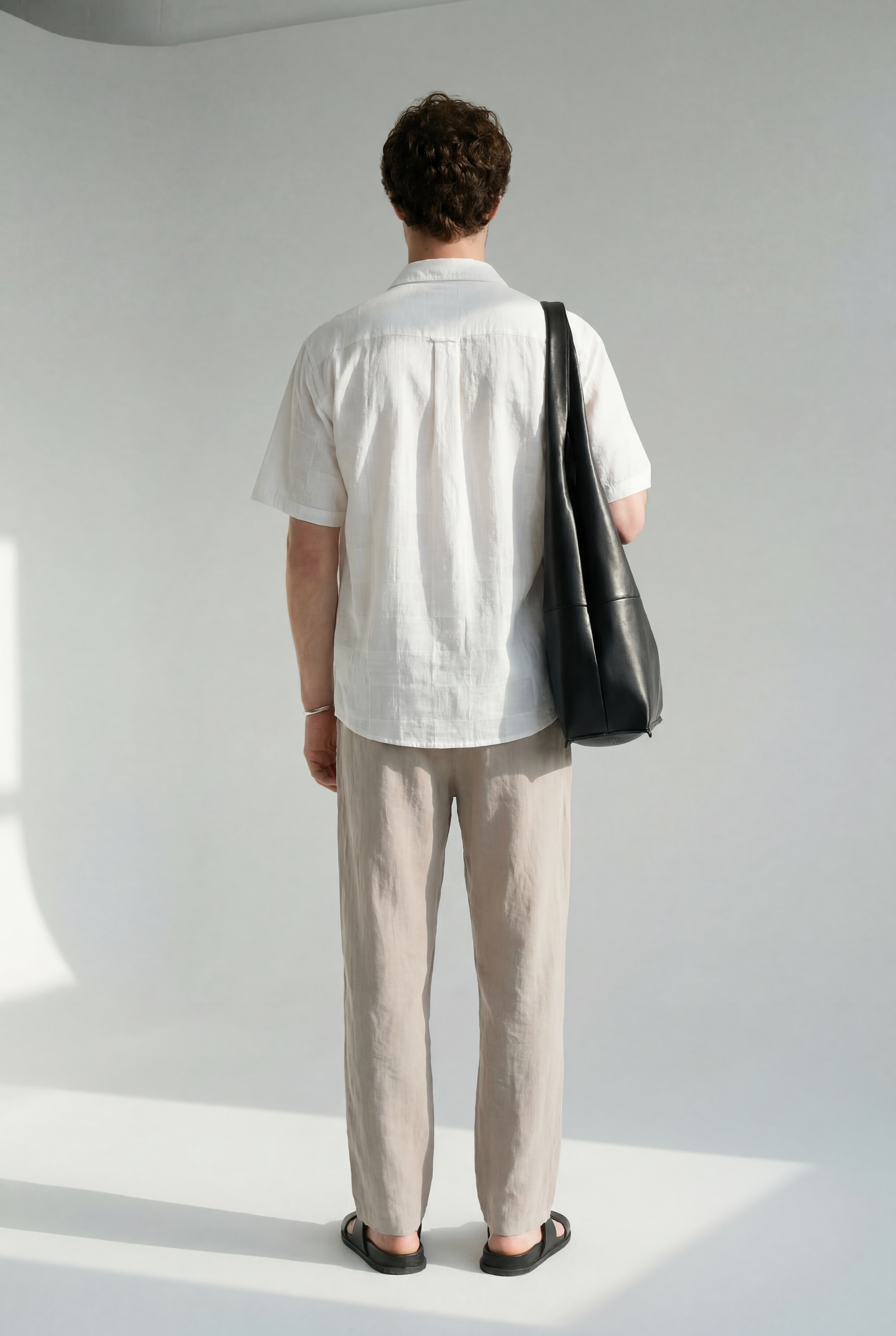 Hipland The Nara Beach Trouser - Stone Taupe - view 6 view