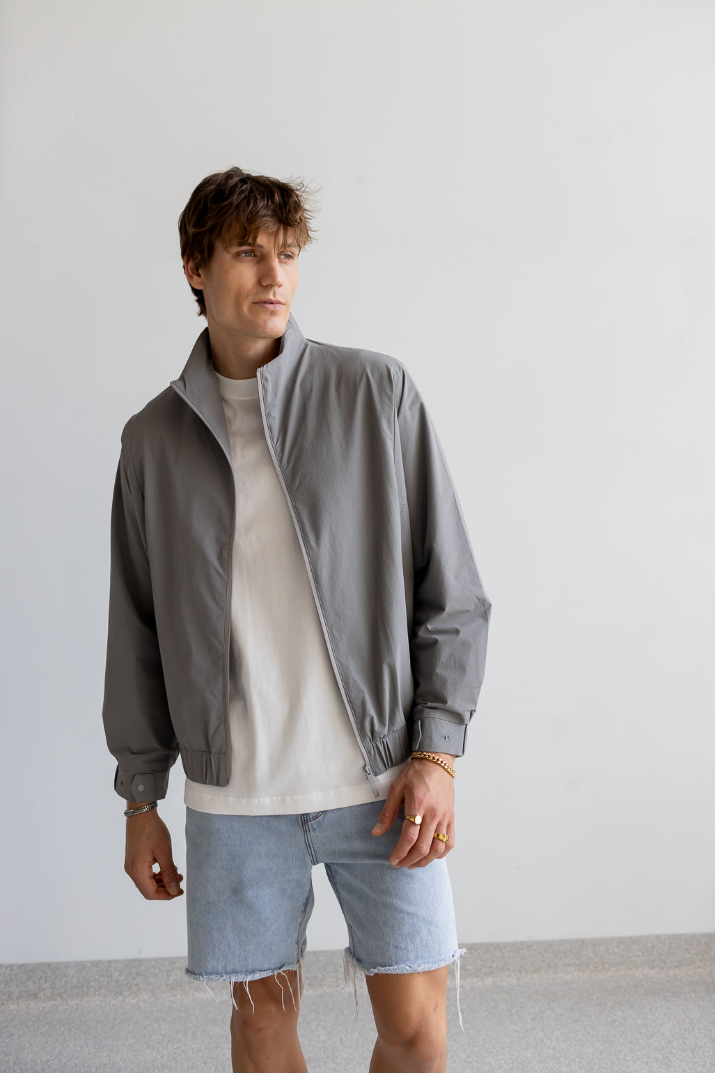 Zip Jacket Light Grey