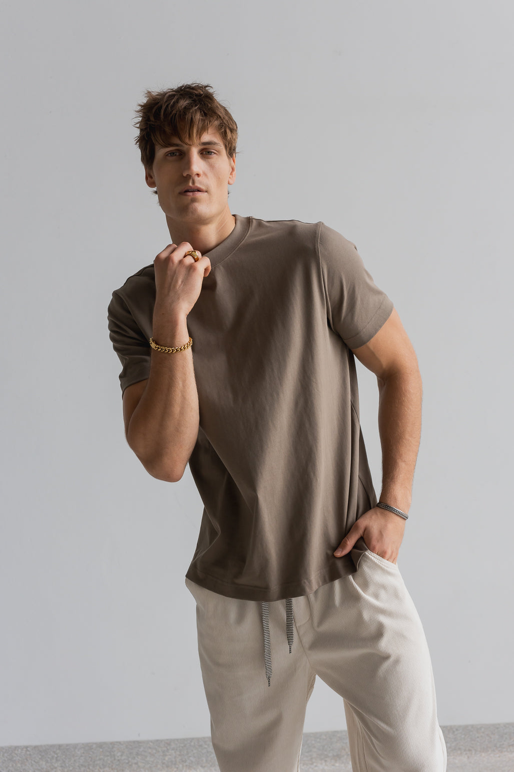 Mid-weight Apple Tee - Brown