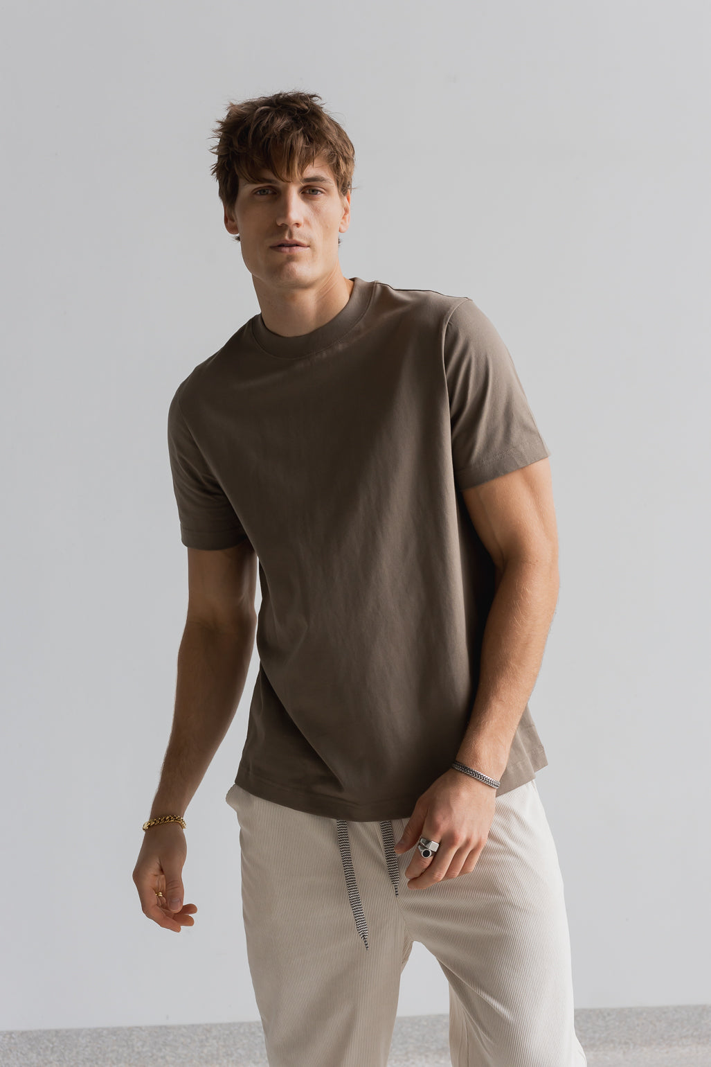 Mid-weight Apple Tee - Brown