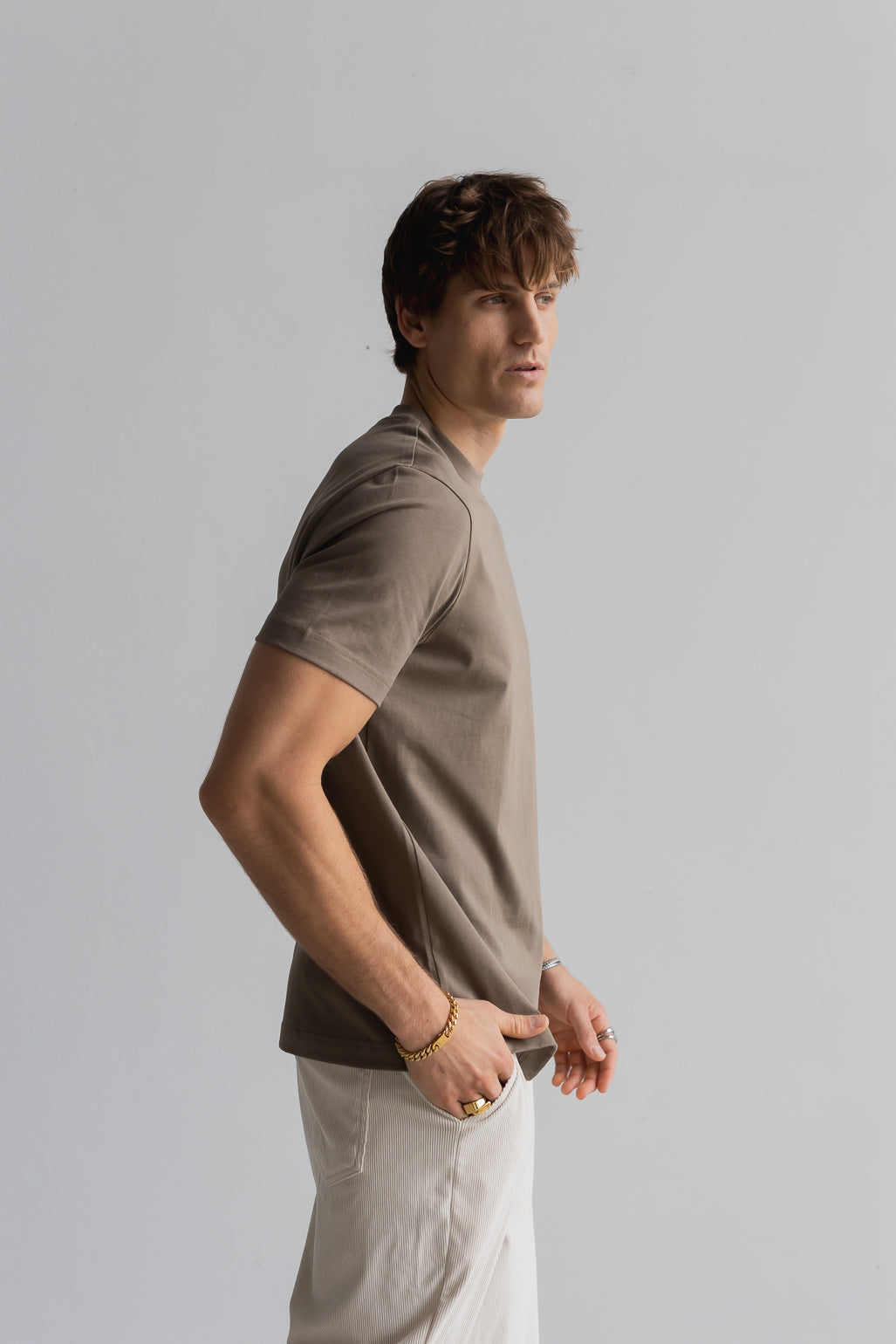 Mid-weight Apple Tee - Brown