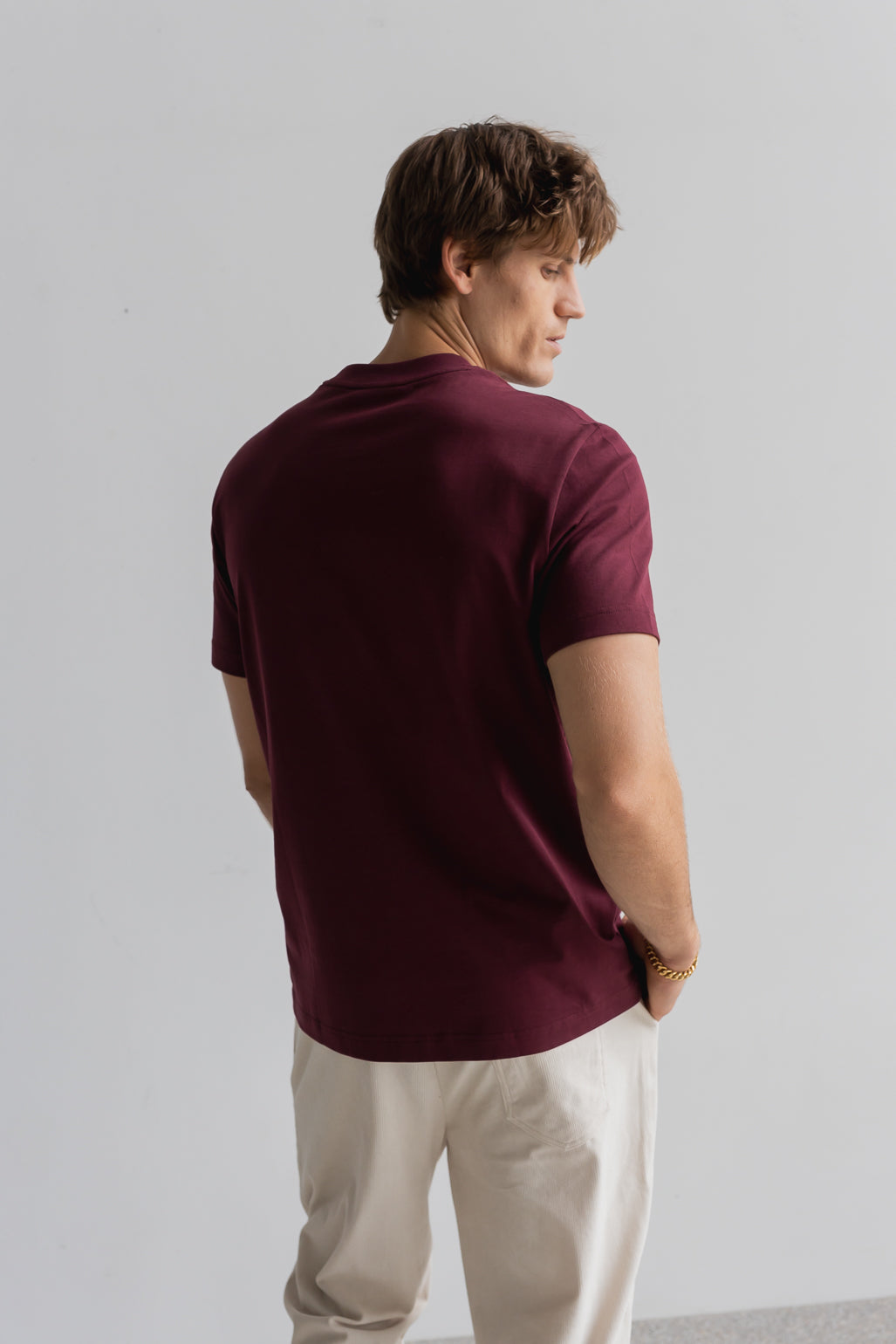 Mid-weight Apple Tee - Burgundy