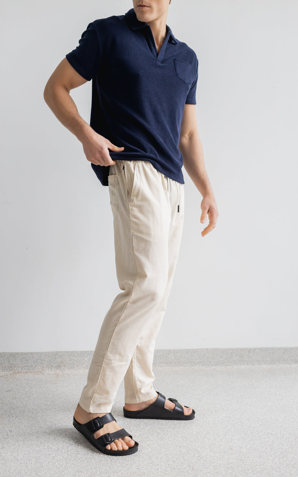 Noosa Linen Pants - Beige