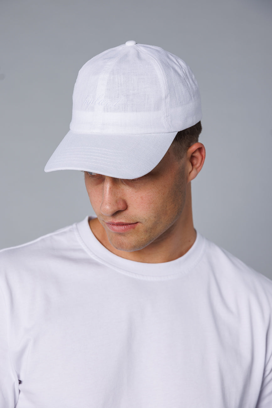 Hipland - Linen Hat - White