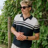 Kent Knit Polo - Blue
