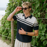 Kent Knit Polo - Blue