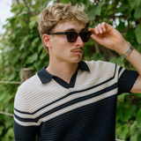 Kent Knit Polo - Blue