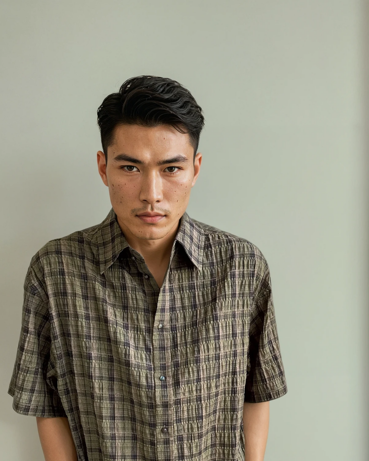 Apple SS Shirt - Brown Check