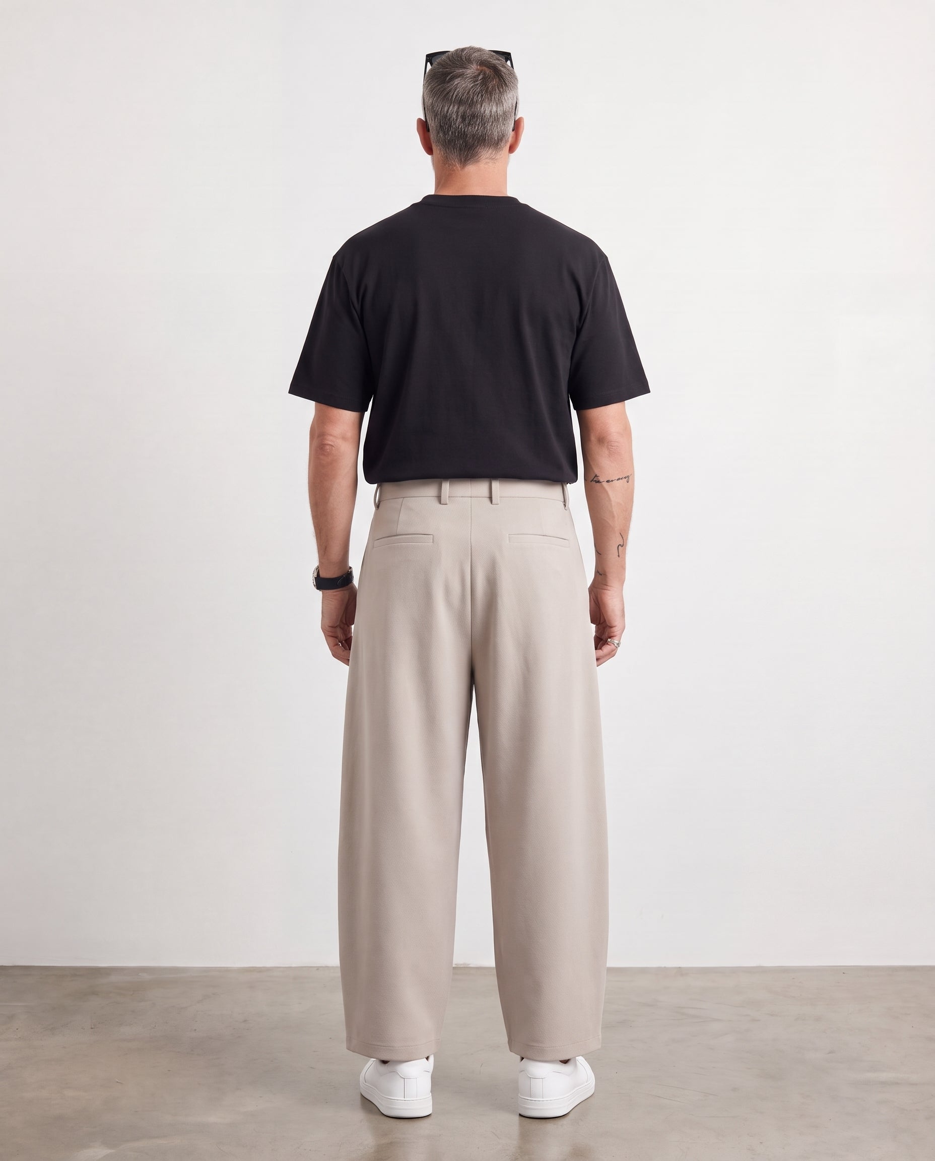 Hipland City Commuter Casual Trouser Khaki back