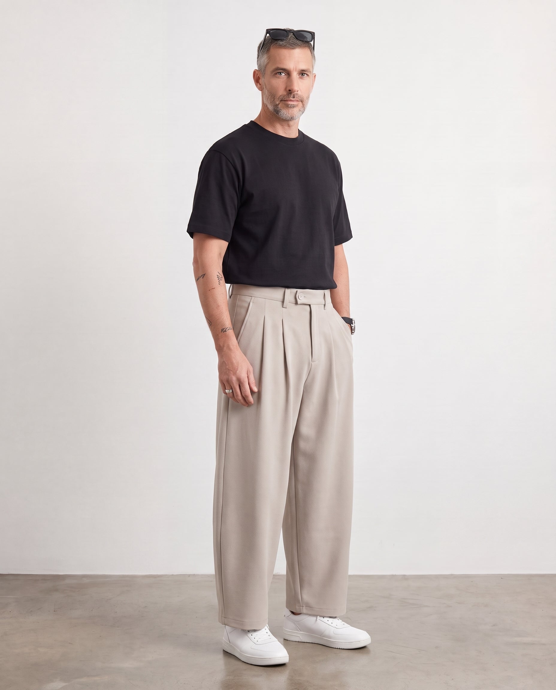 Hipland City Commuter Casual Trouser Khaki side