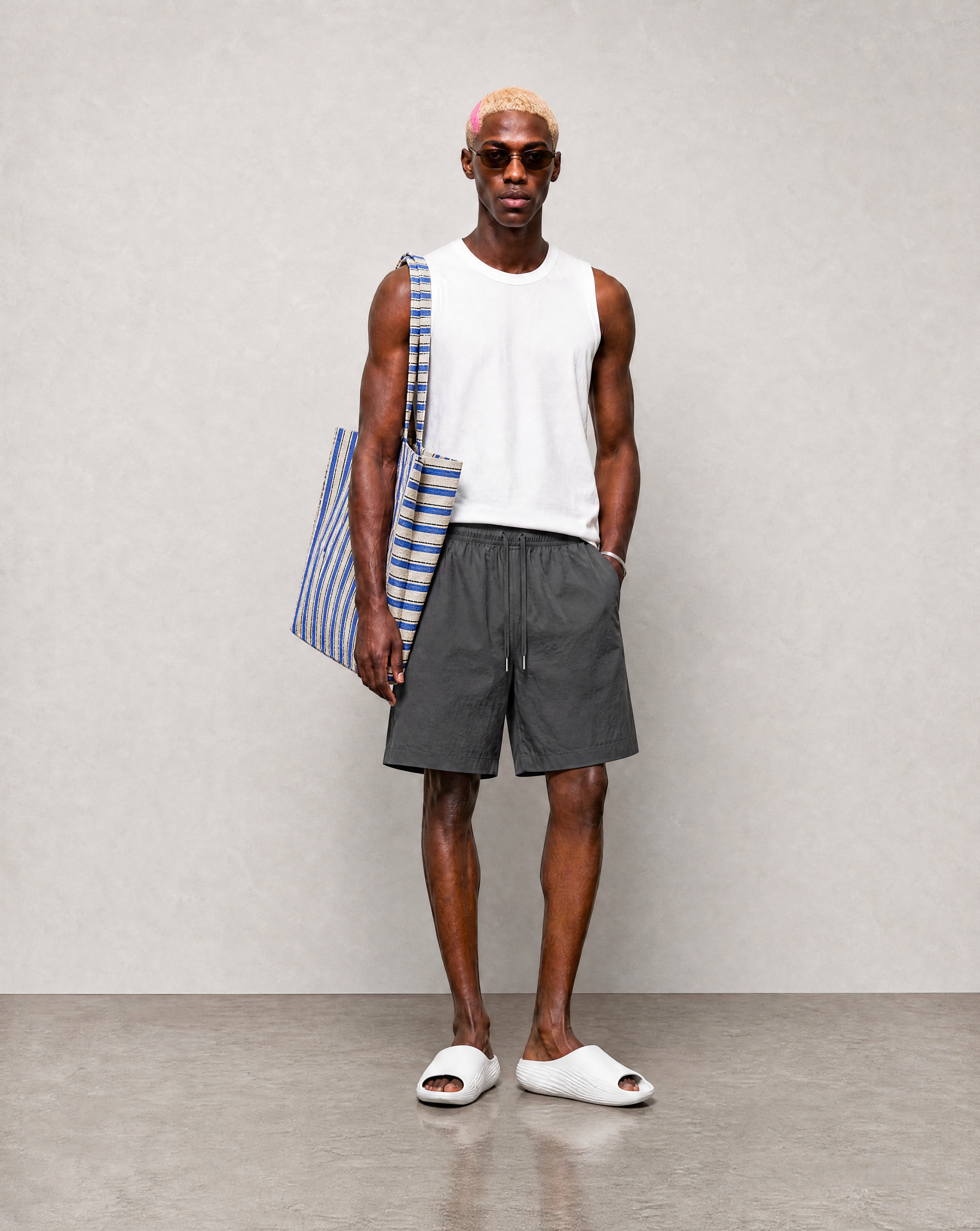 Bondi Shorts - Charcoal - front view