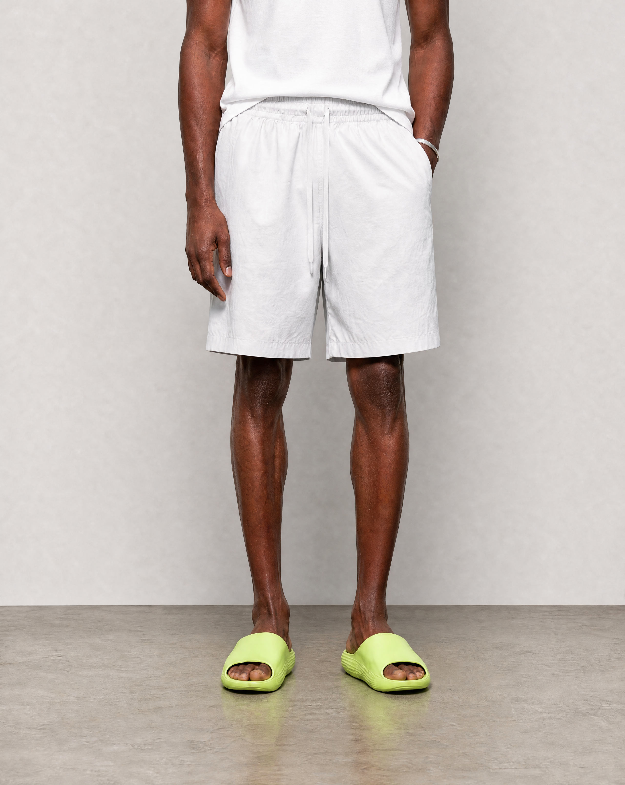 Bondi Shorts - Light Grey - back view
