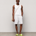 Bondi Shorts - Light Grey - front view