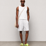 Bondi Shorts - Light Grey - front view