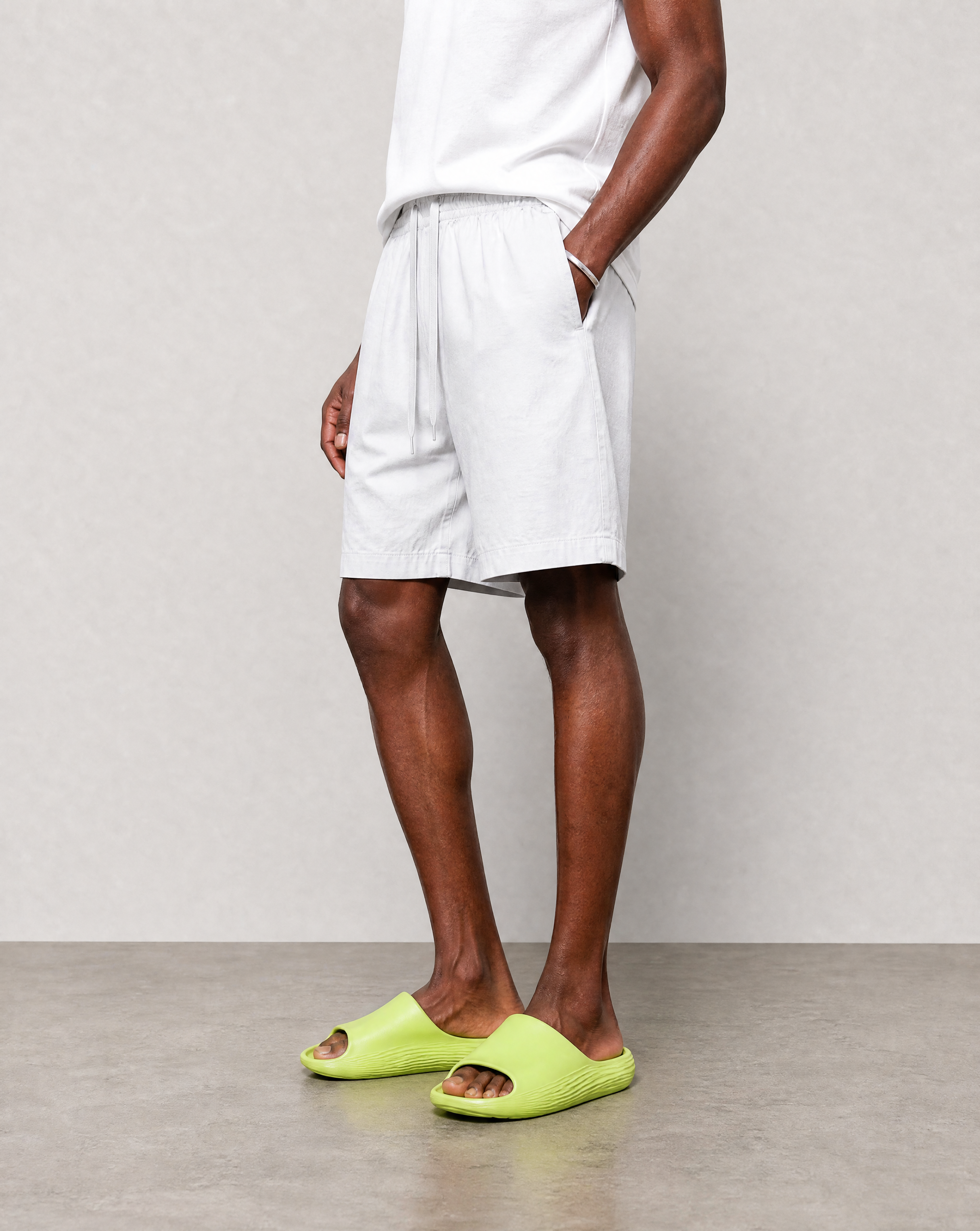 Bondi Shorts - Light Grey - side view