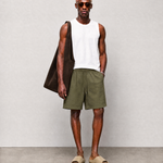 Bondi Shorts - Olive - front view
