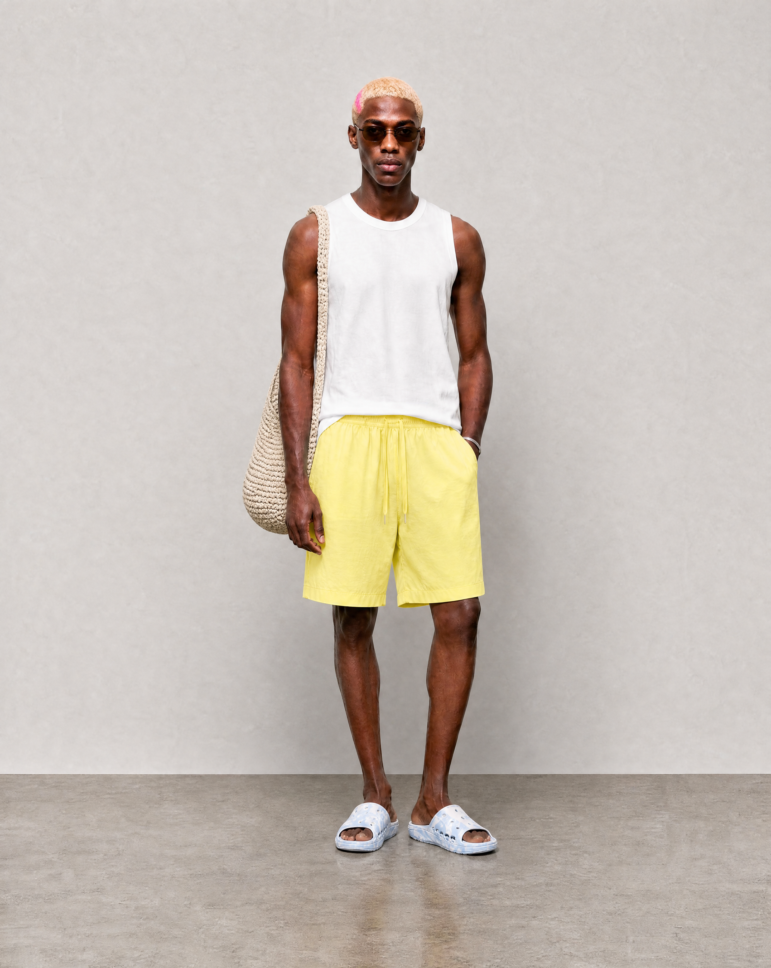 Bondi Shorts - Yellow - front view