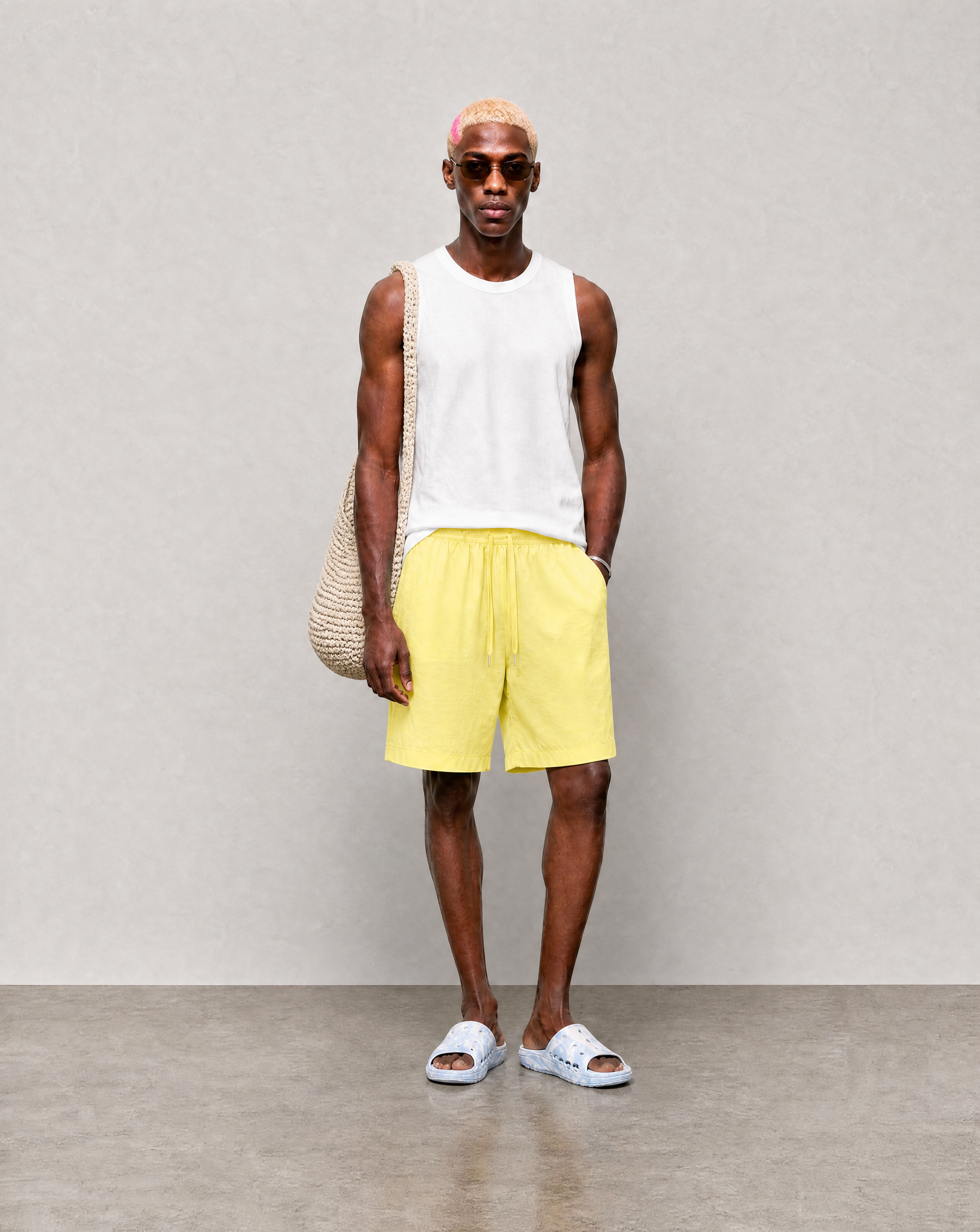 Bondi Shorts - Yellow - front view