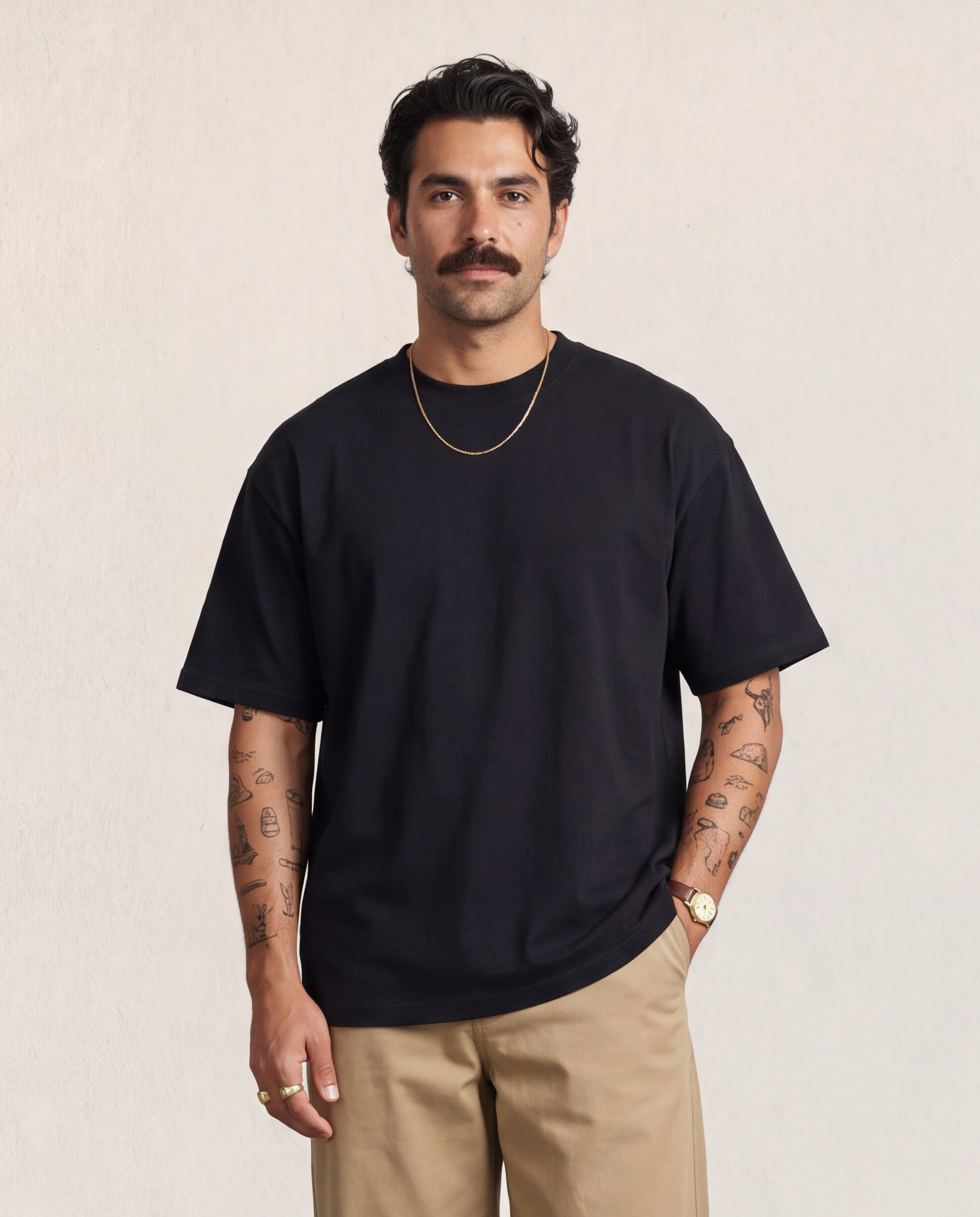 Hipland Frame Tee Black front