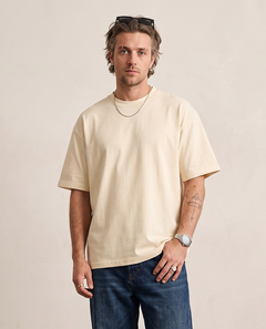 Hipland Frame Tee Cream - crop view