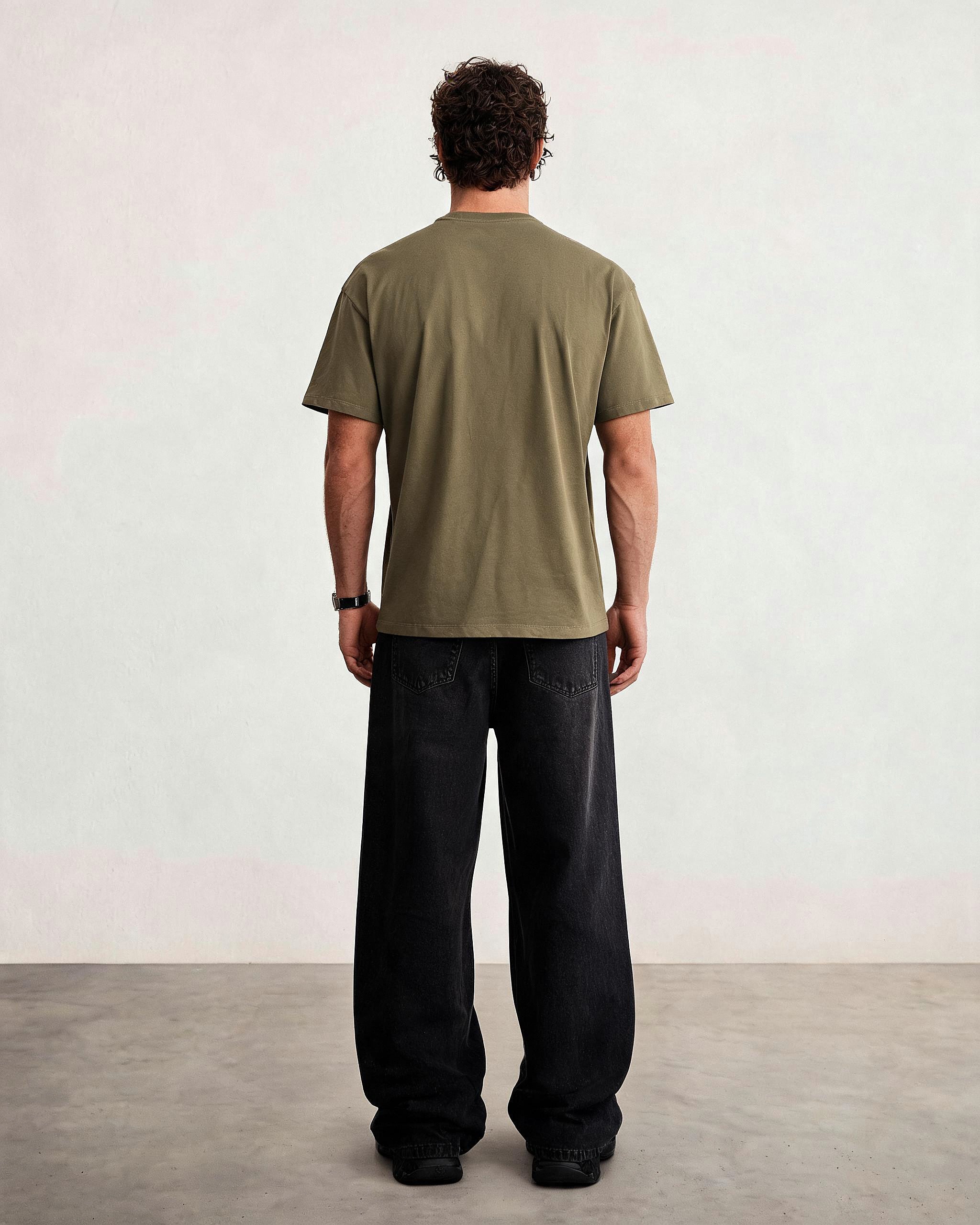 Hipland Frame Tee Moss - back