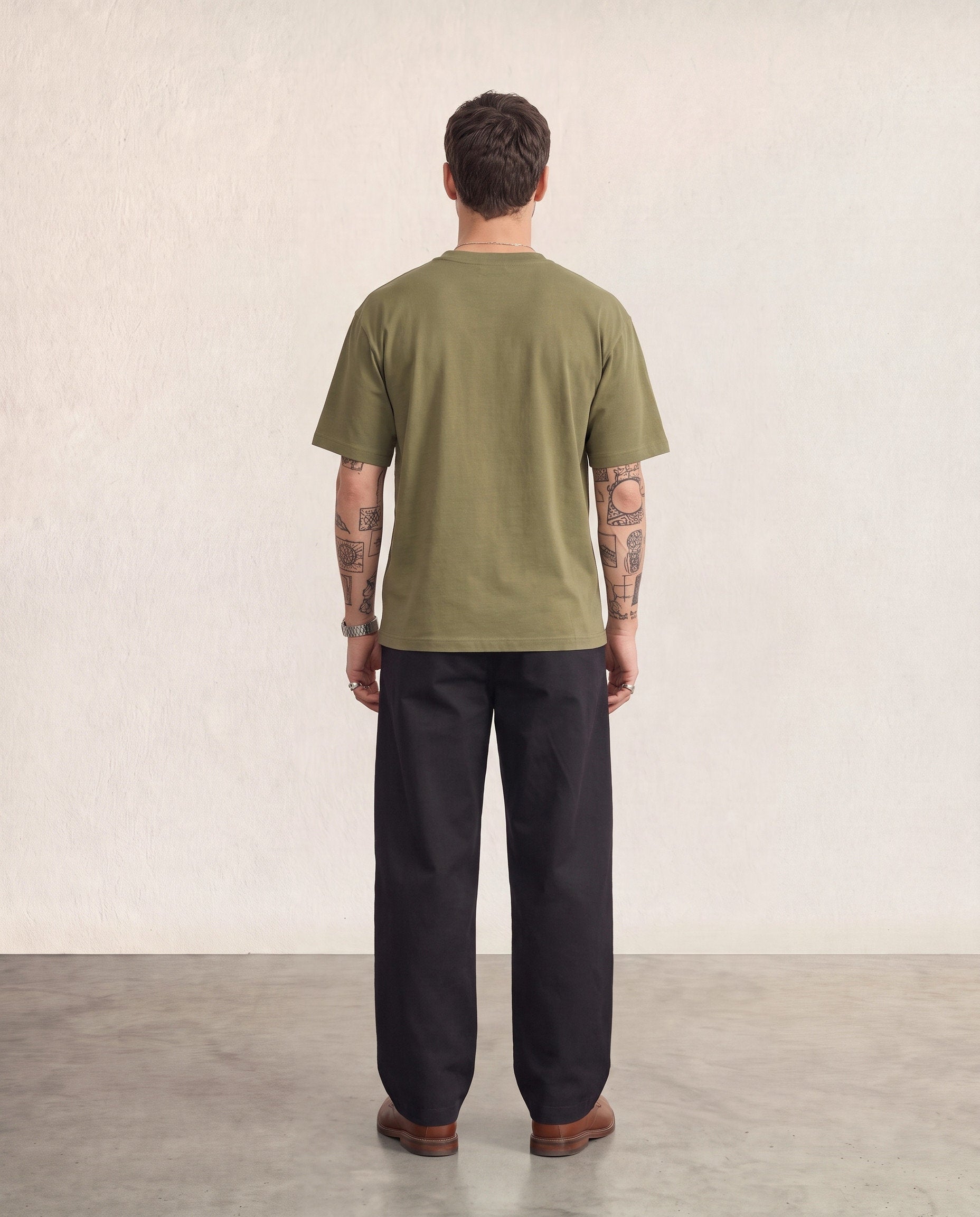 Hipland Frame Tee Moss back