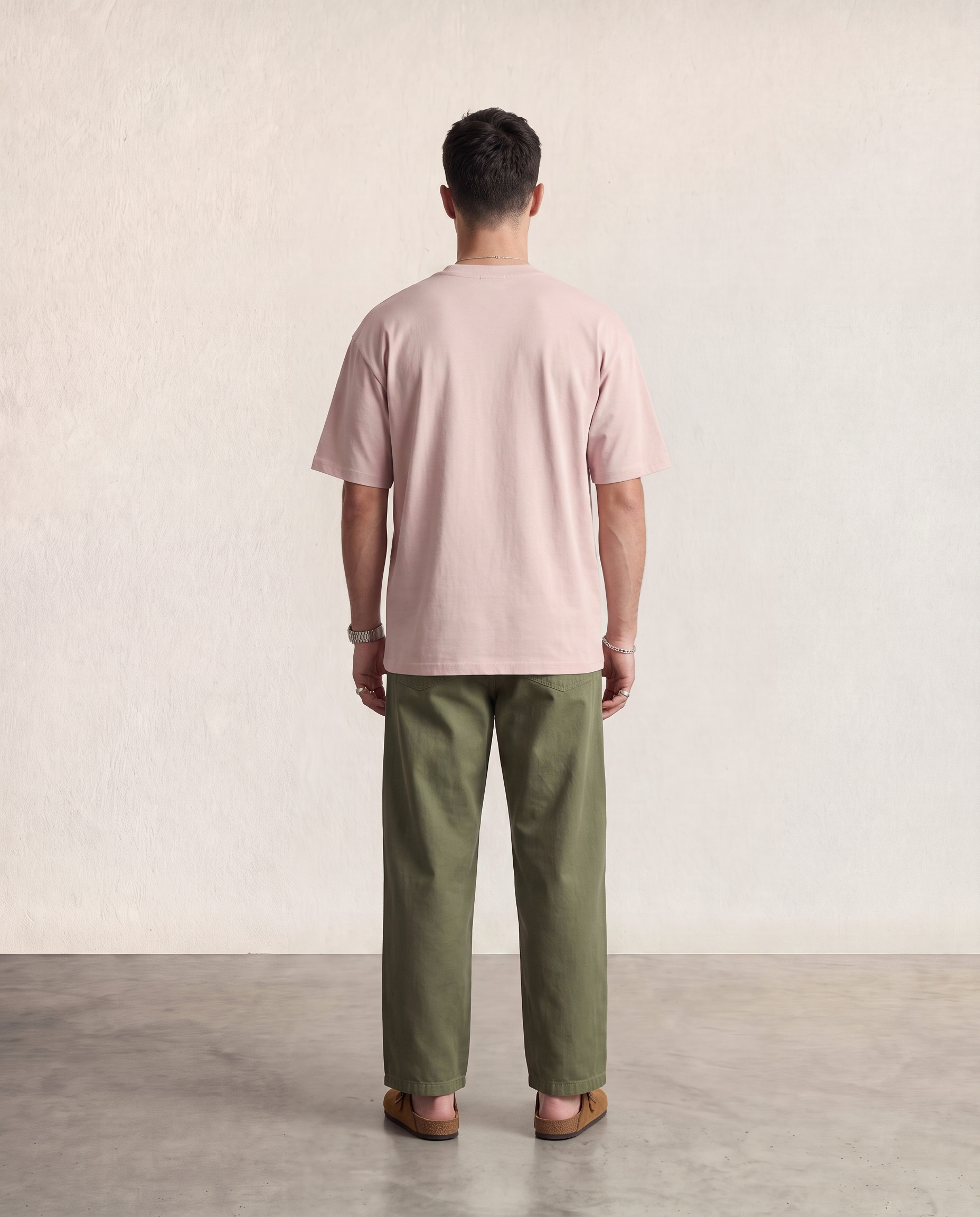 Hipland Frame Tee Pink back