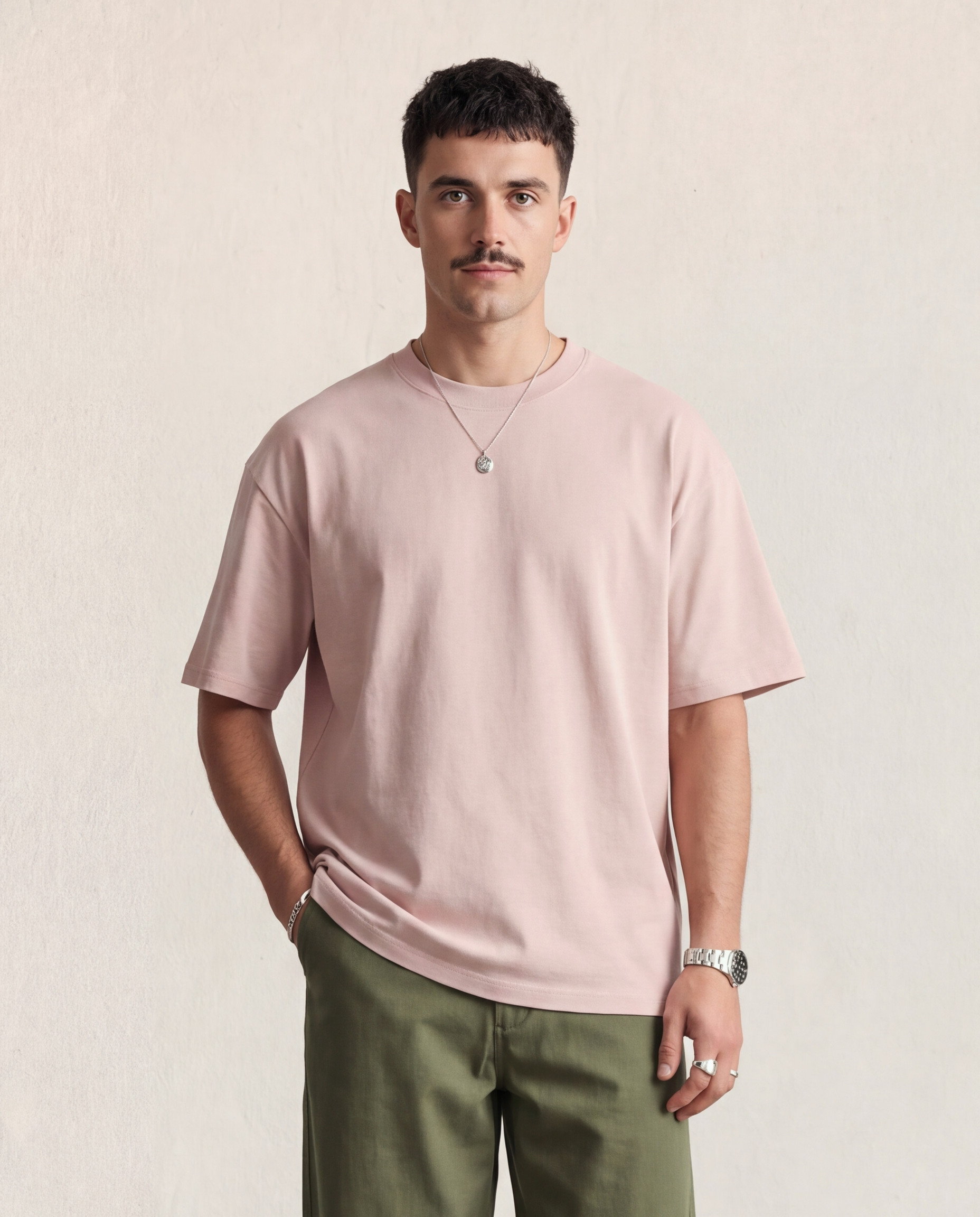 Hipland Frame Tee Pink front