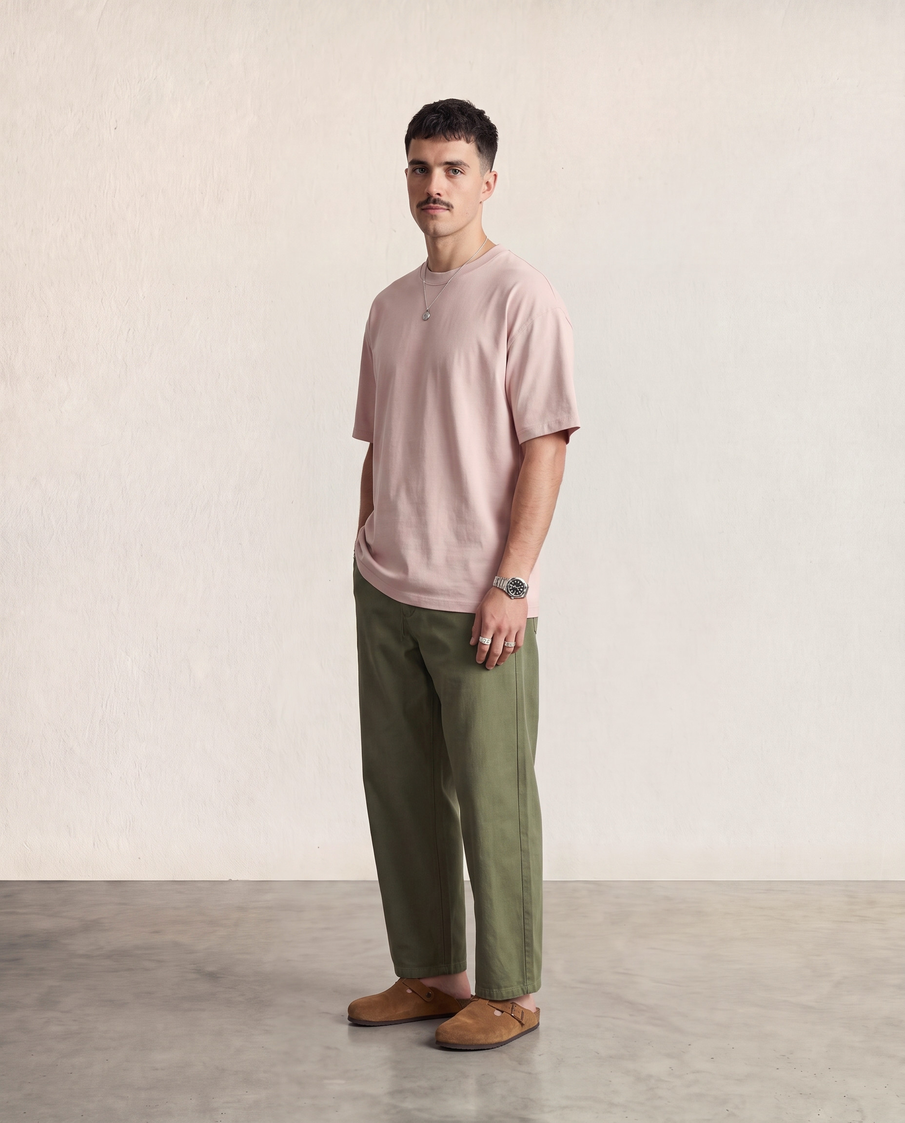 Hipland Frame Tee Pink side