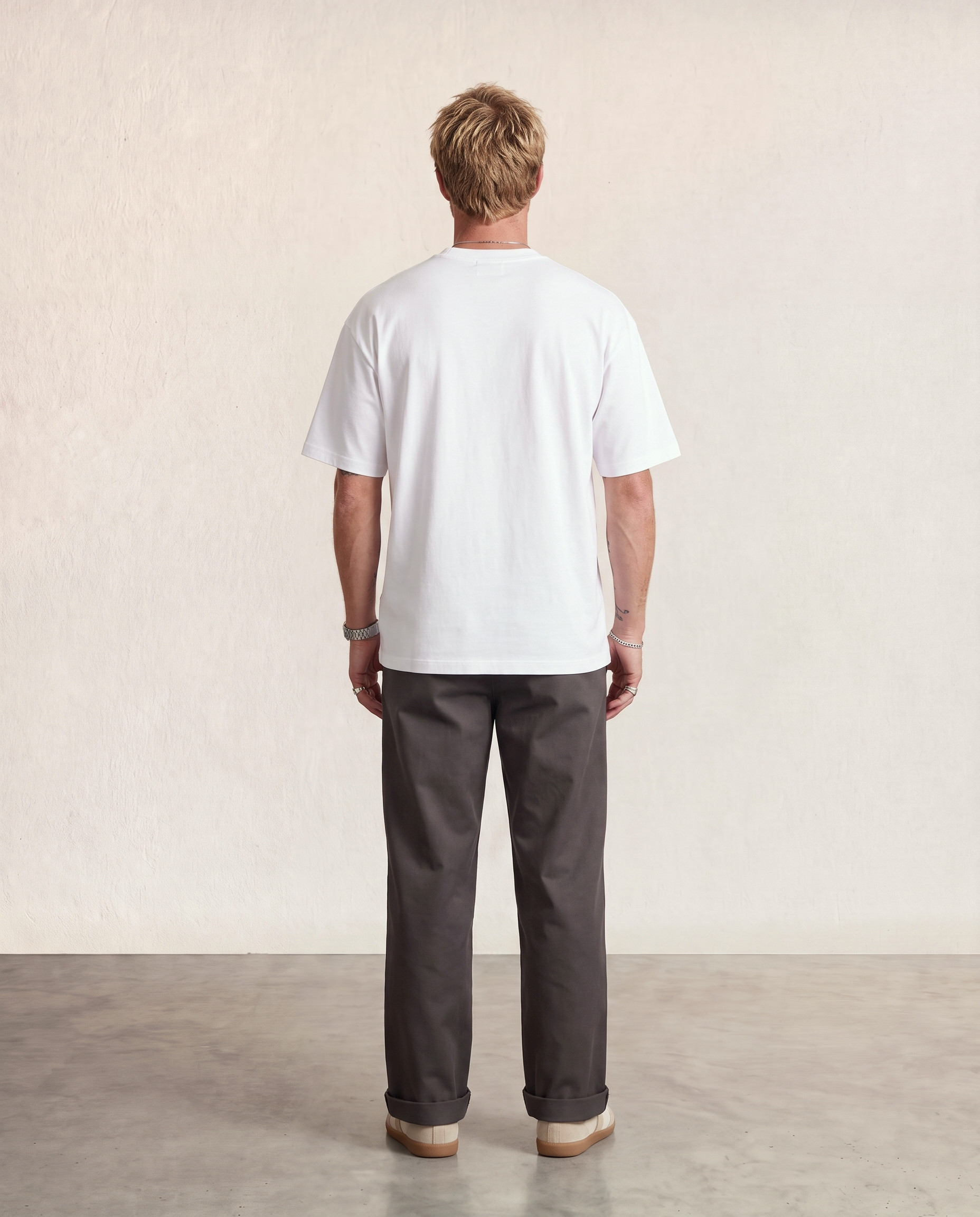 Hipland Frame Tee White back