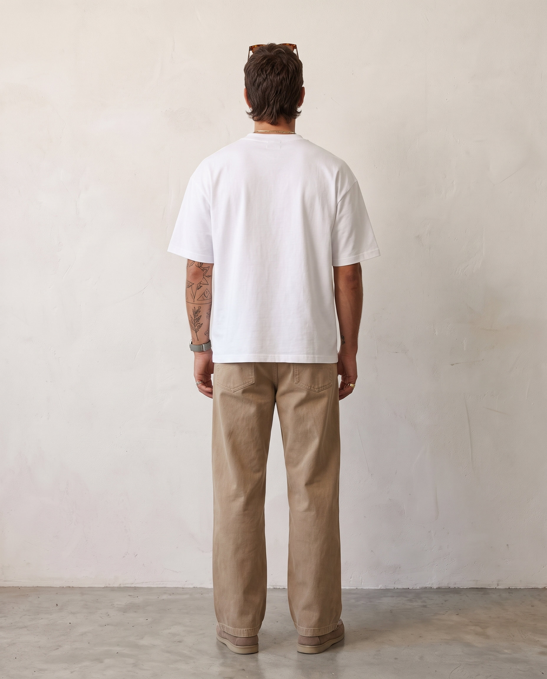 Hipland Frame Tee White - back view