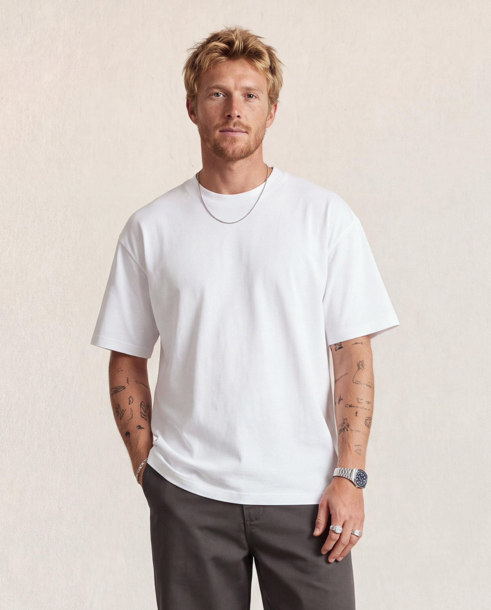Hipland Frame Tee White front