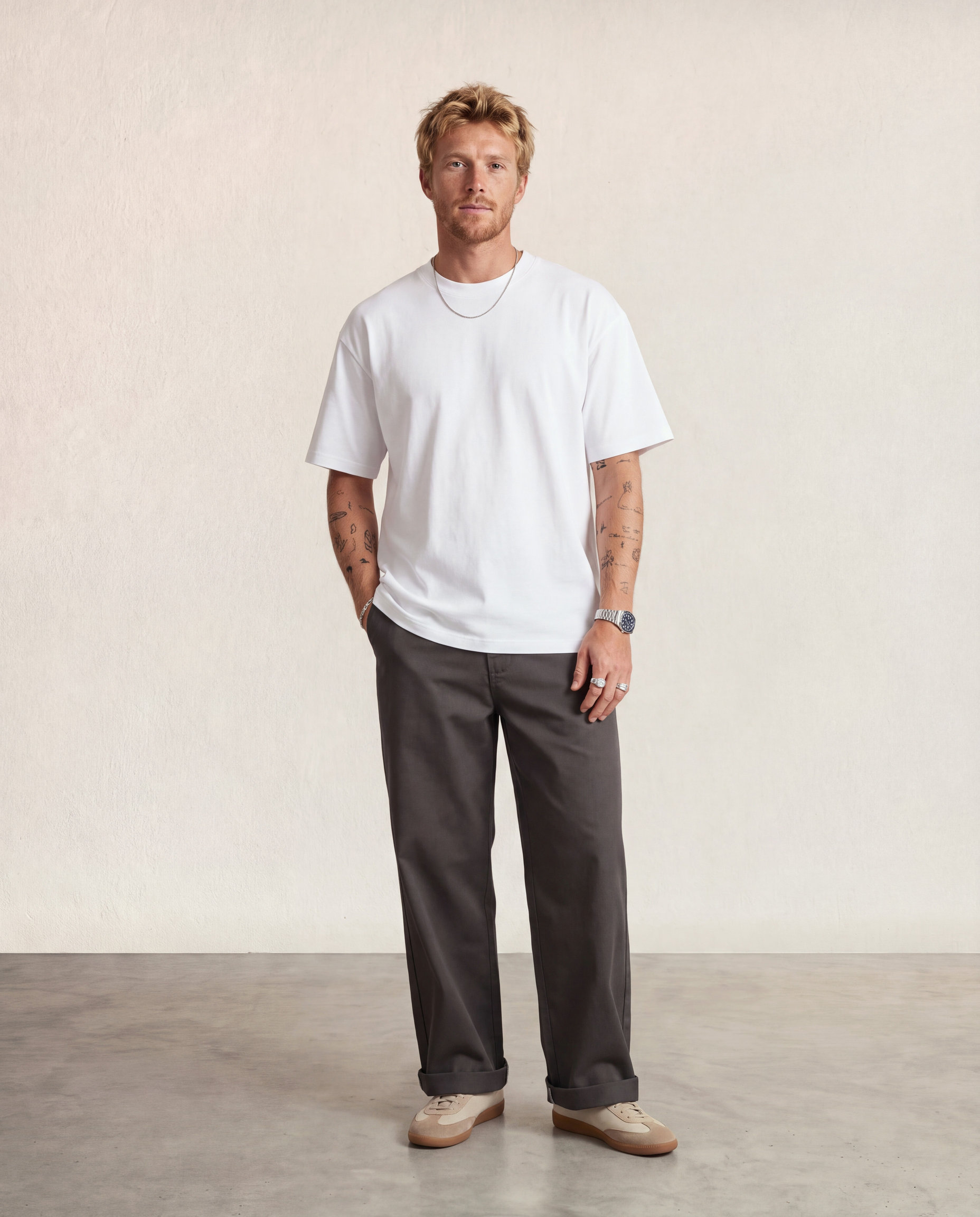 Hipland Frame Tee White front
