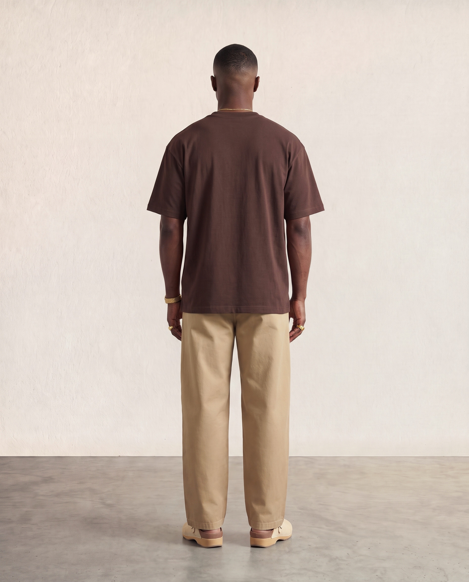 Hipland Frame Tee Chocolate back