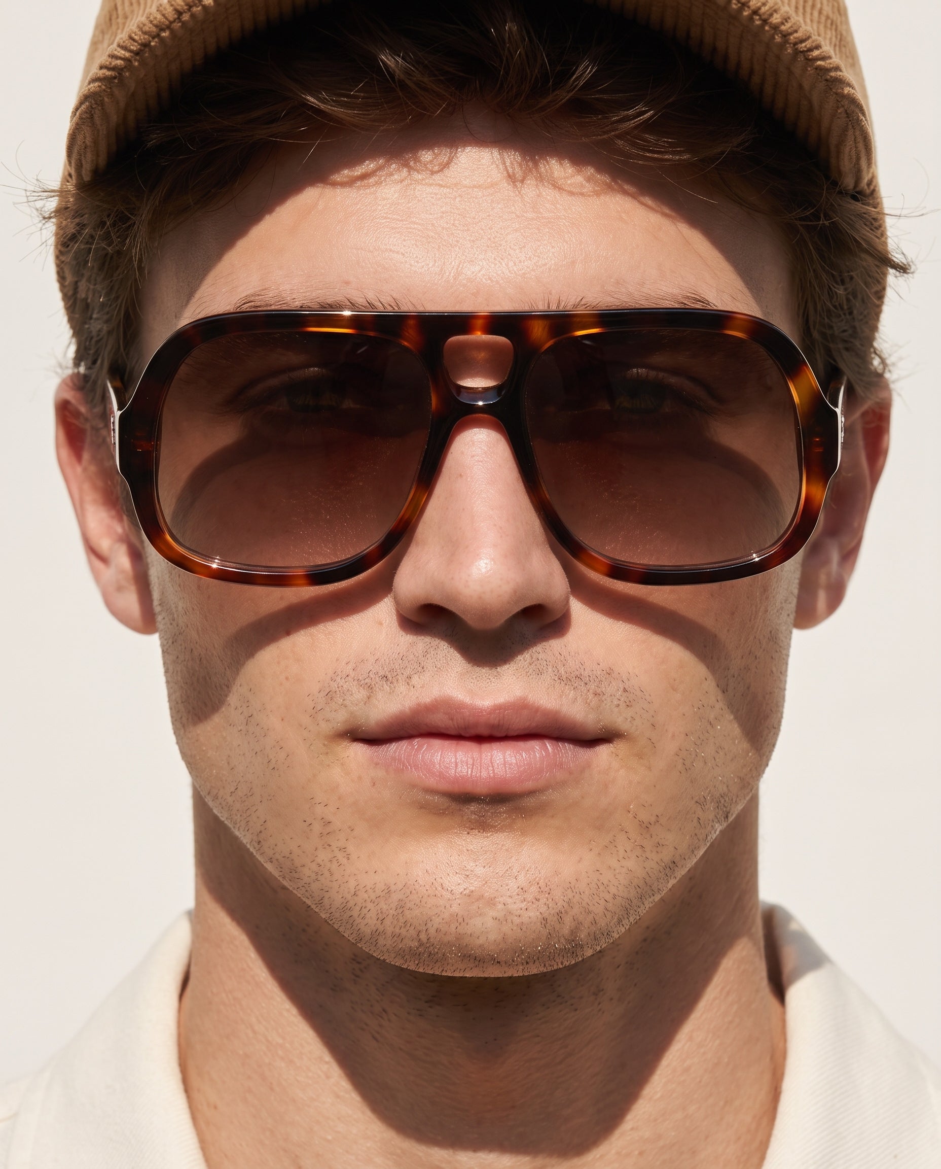 Hipland Phuket Sunglasses Tortoise Brown on model