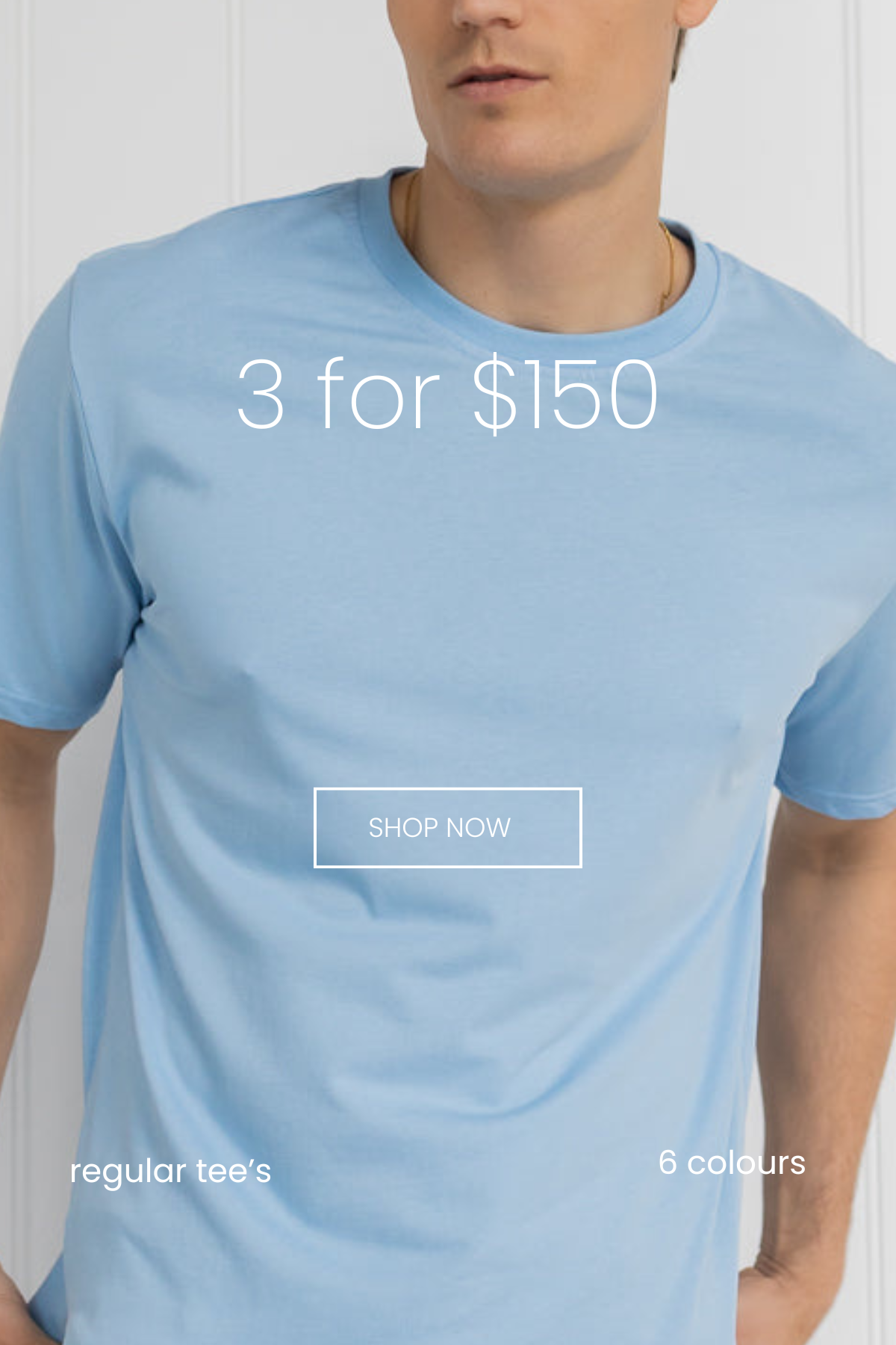 Regular Lightweight Tee - Light Blue