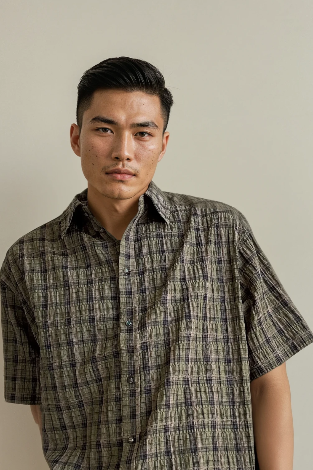 Apple SS Shirt - Brown Check