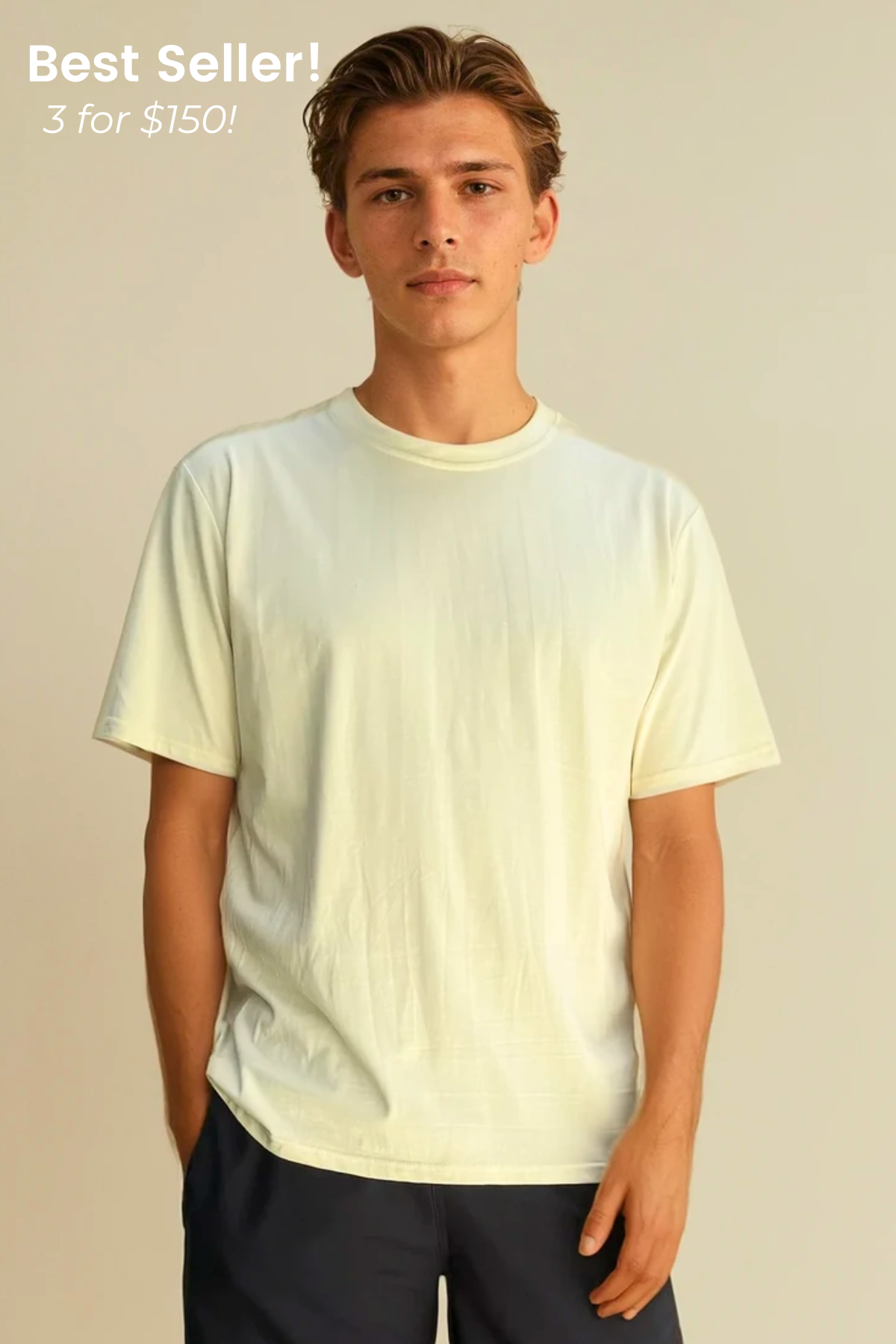 Regular Lightweight Tee - Cream