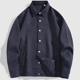 Snap-Button Jacket - Navy