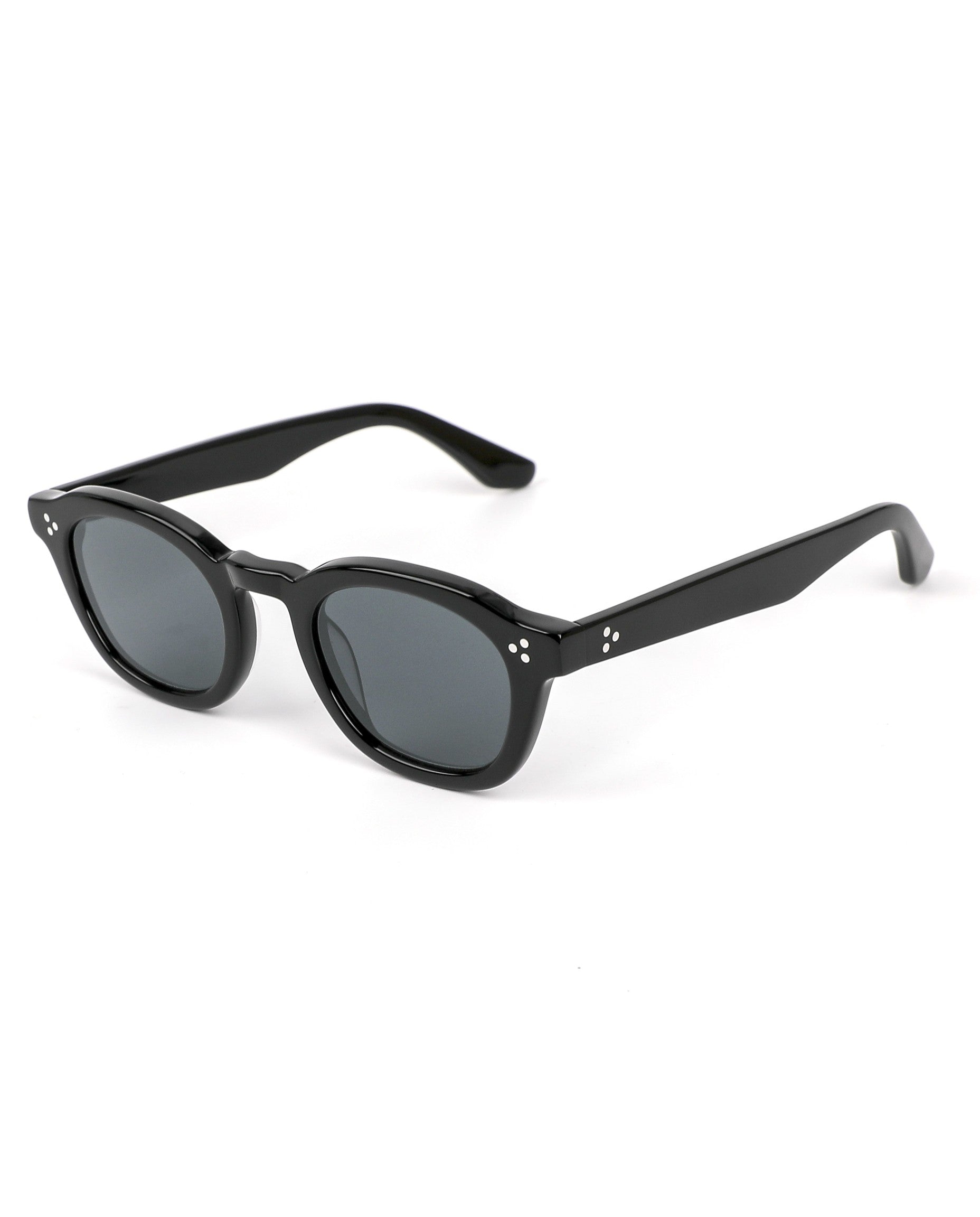 Tahiti Sunglasses - Black Frame, Grey Lens