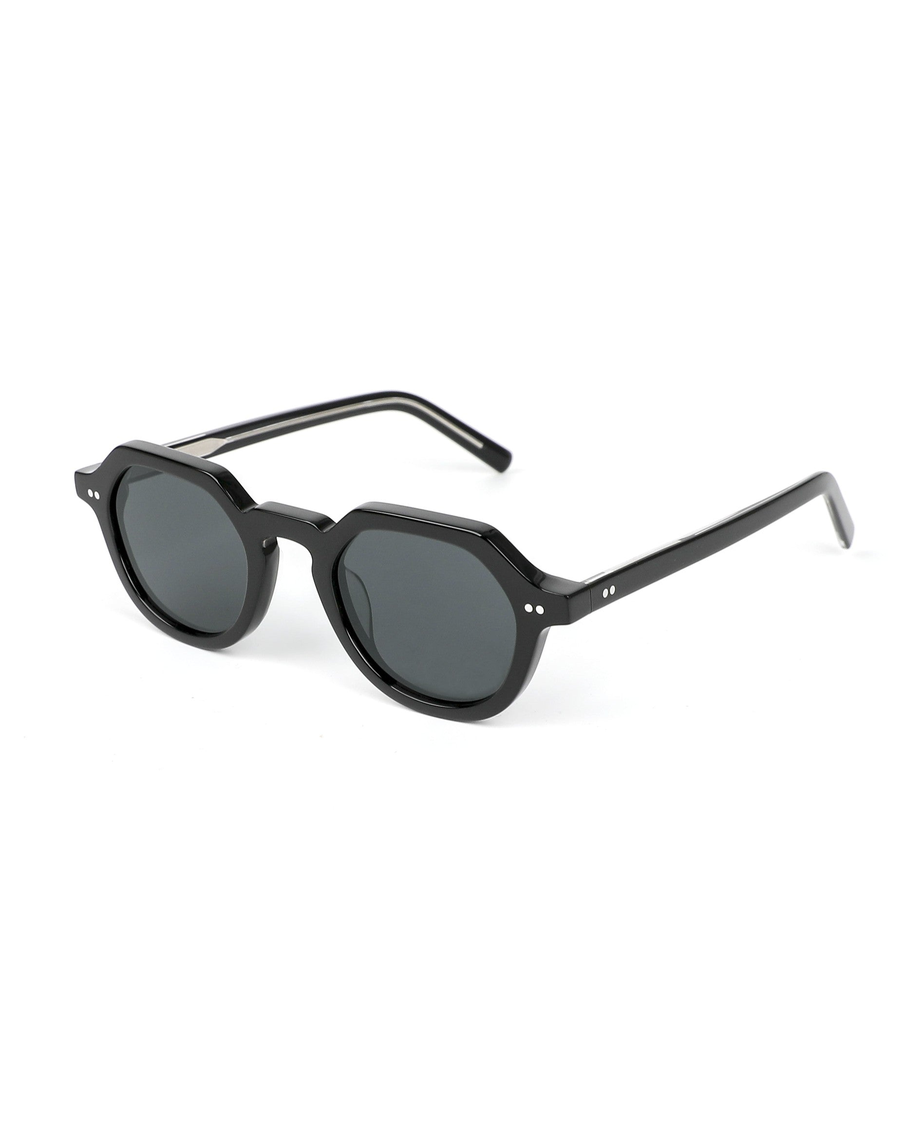 Fiji Sunglasses - Black Frame, Grey Lens