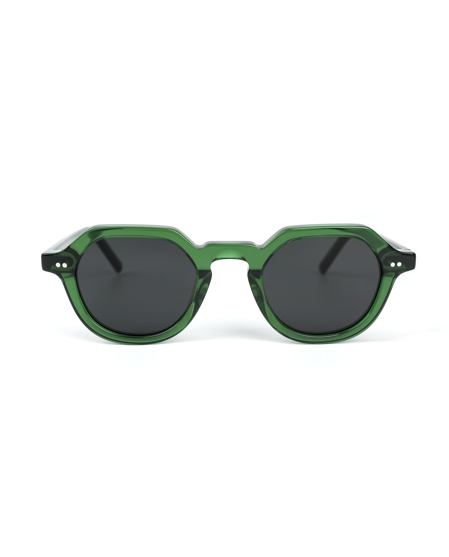 Fiji Sunglasses - Green Frame, Grey Lens