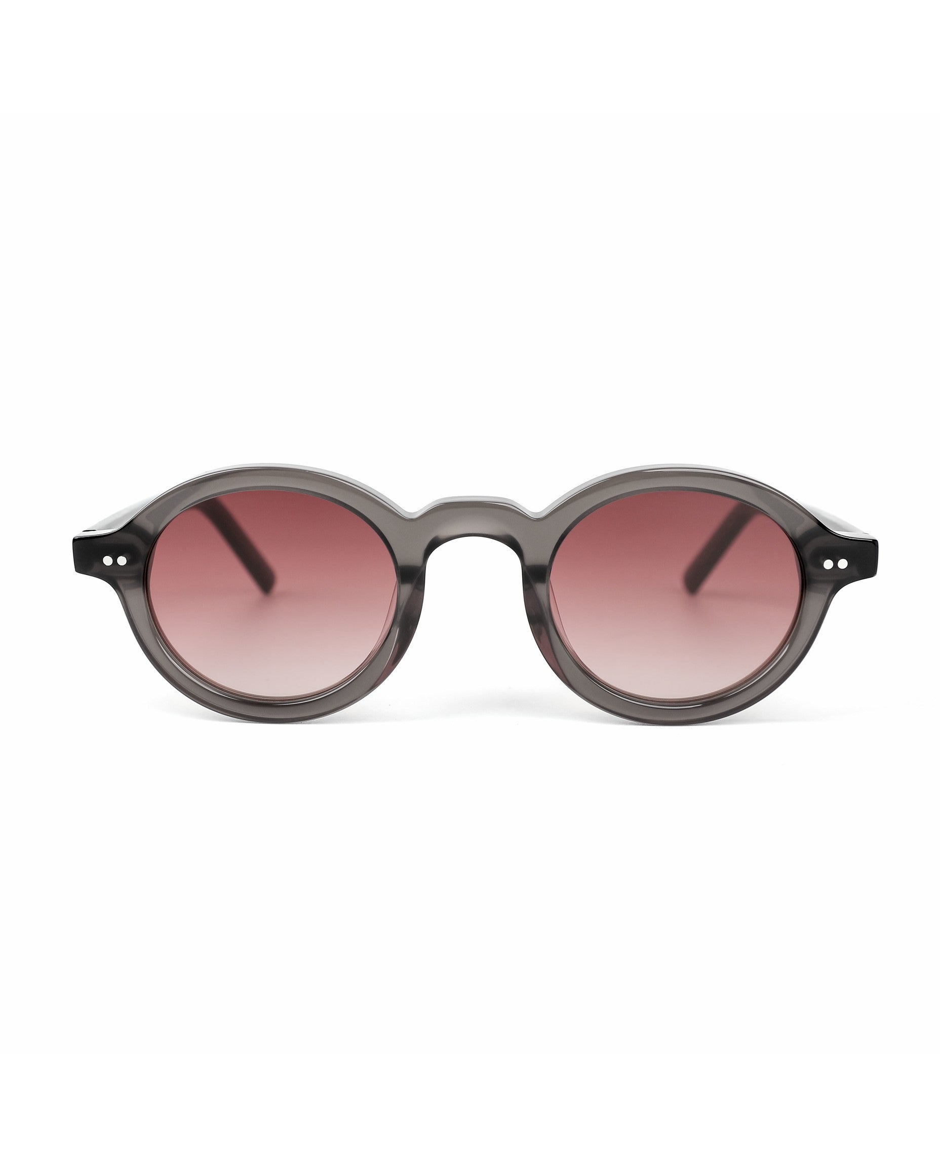 Maui Sunglasses - Grey Frame, Gradient Brown Red Lens