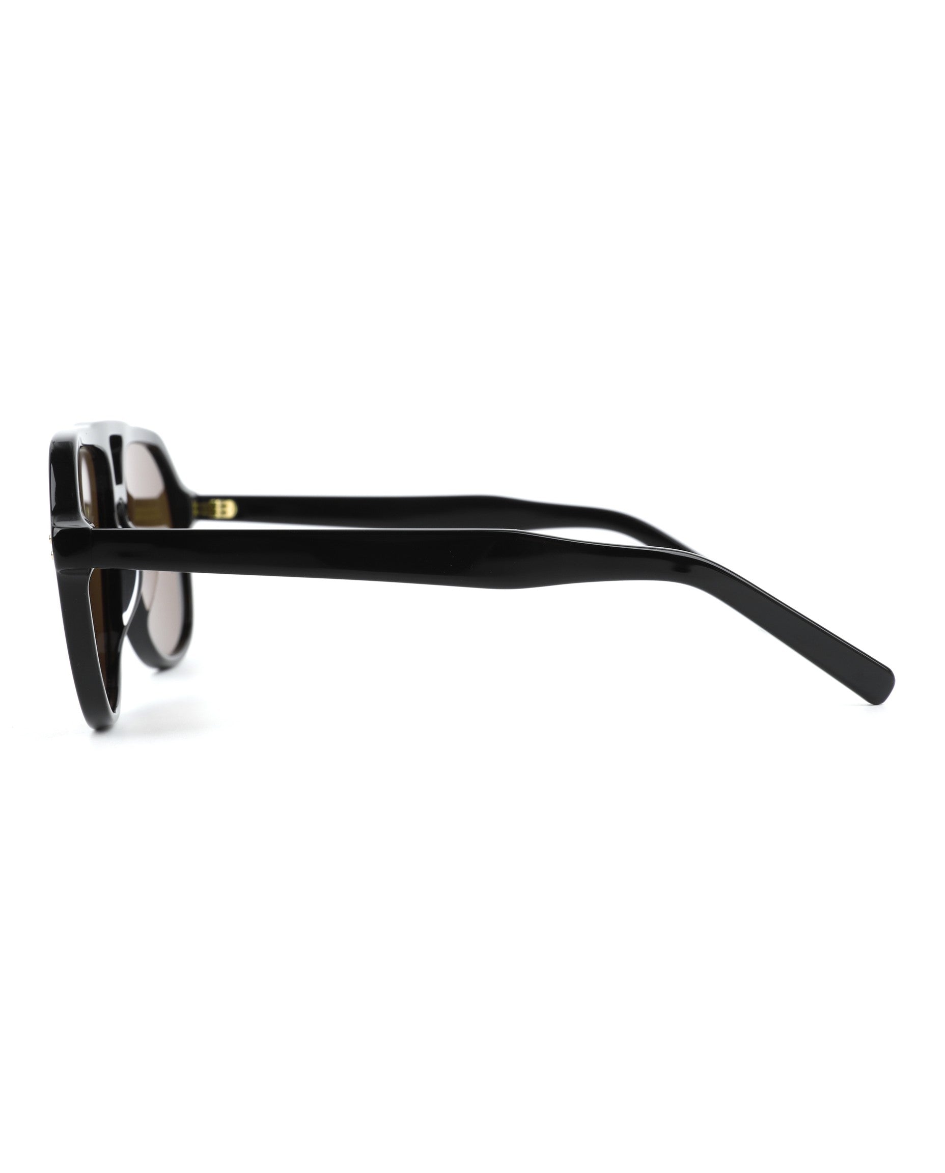 Samui Sunglasses - Black Frame, Brown Lens