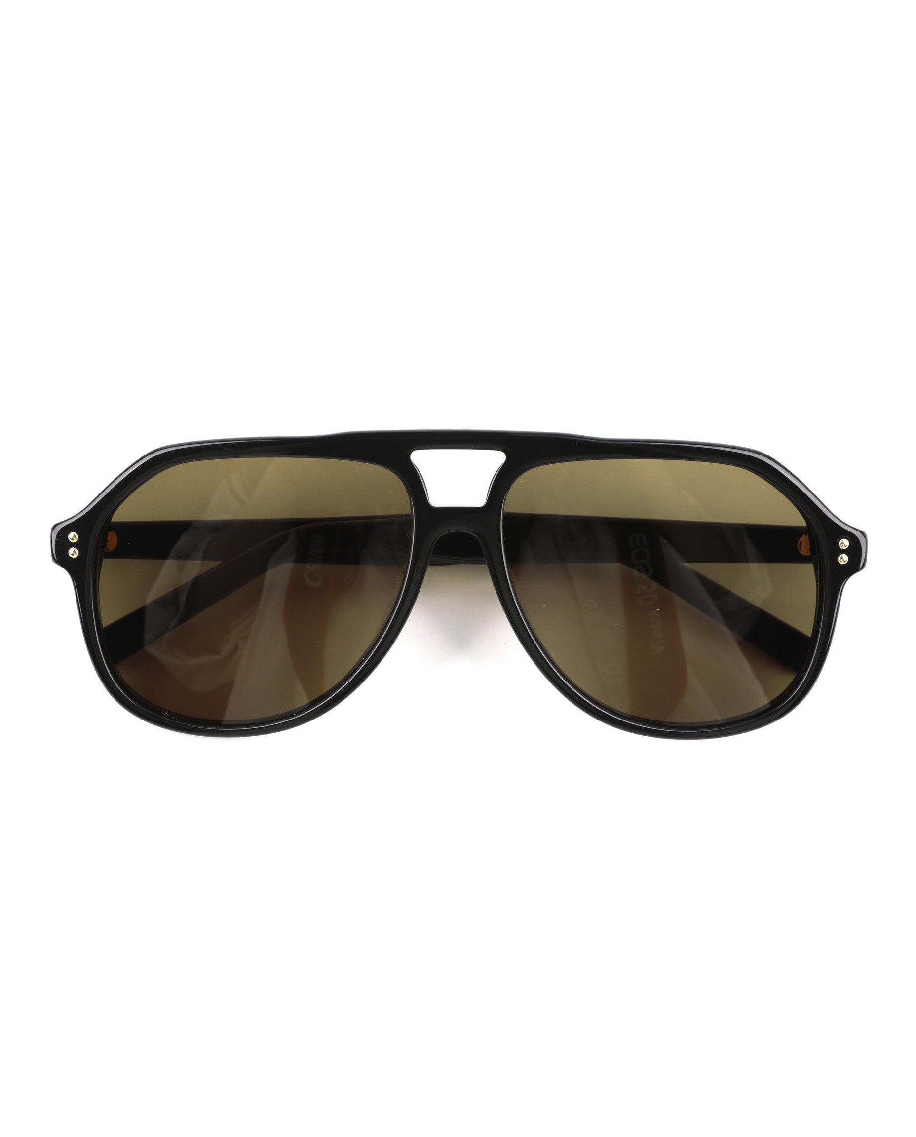 Samui Sunglasses - Black Frame, Brown Lens