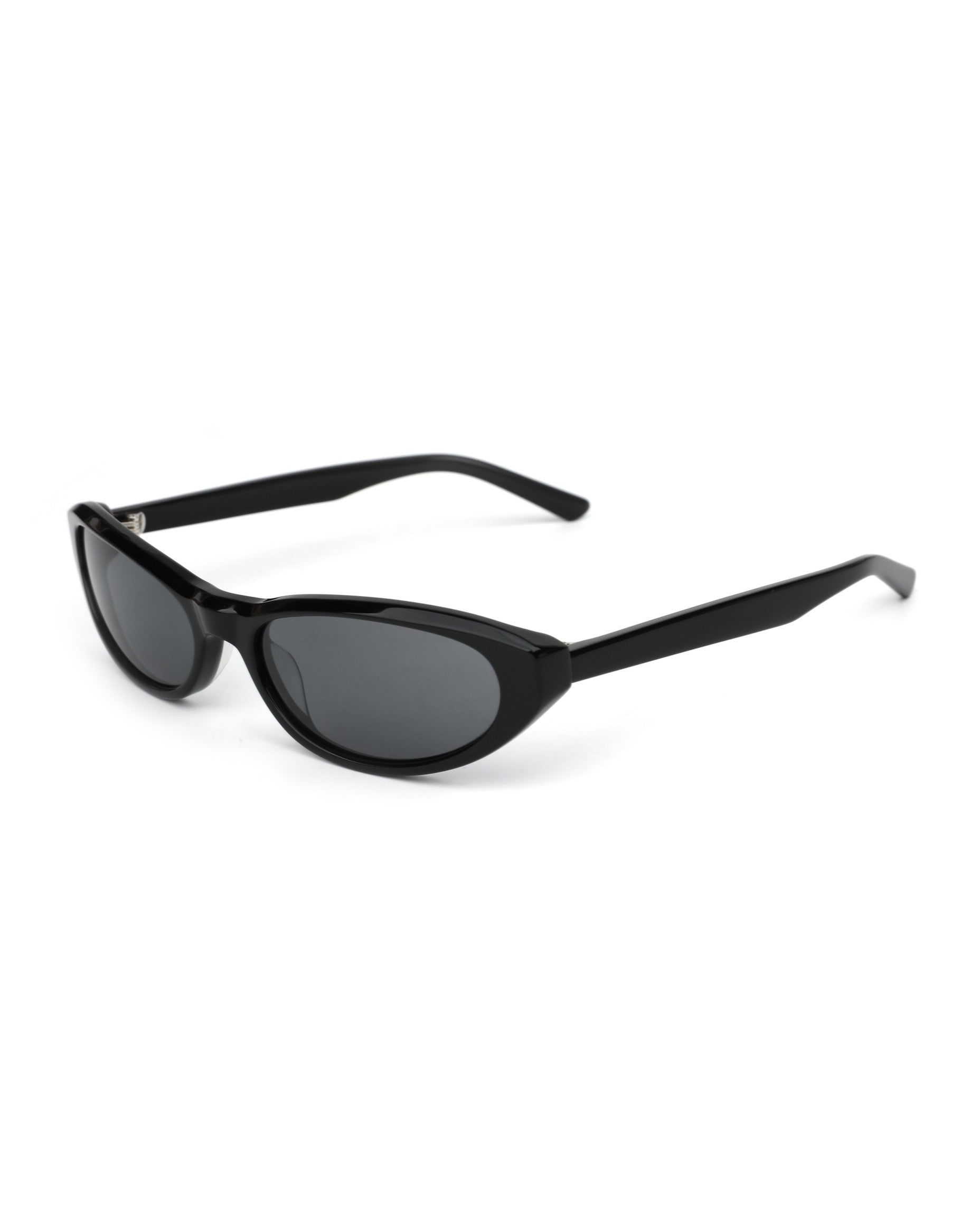 Marbella Sunglasses - Black Frame, Grey Lens