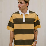 Rugby Polo - Army Stripe