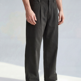 Workers Trousers - Soft Black - Side View