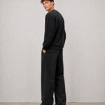 Relaxed Crewneck Sweatshirt - Black - side view